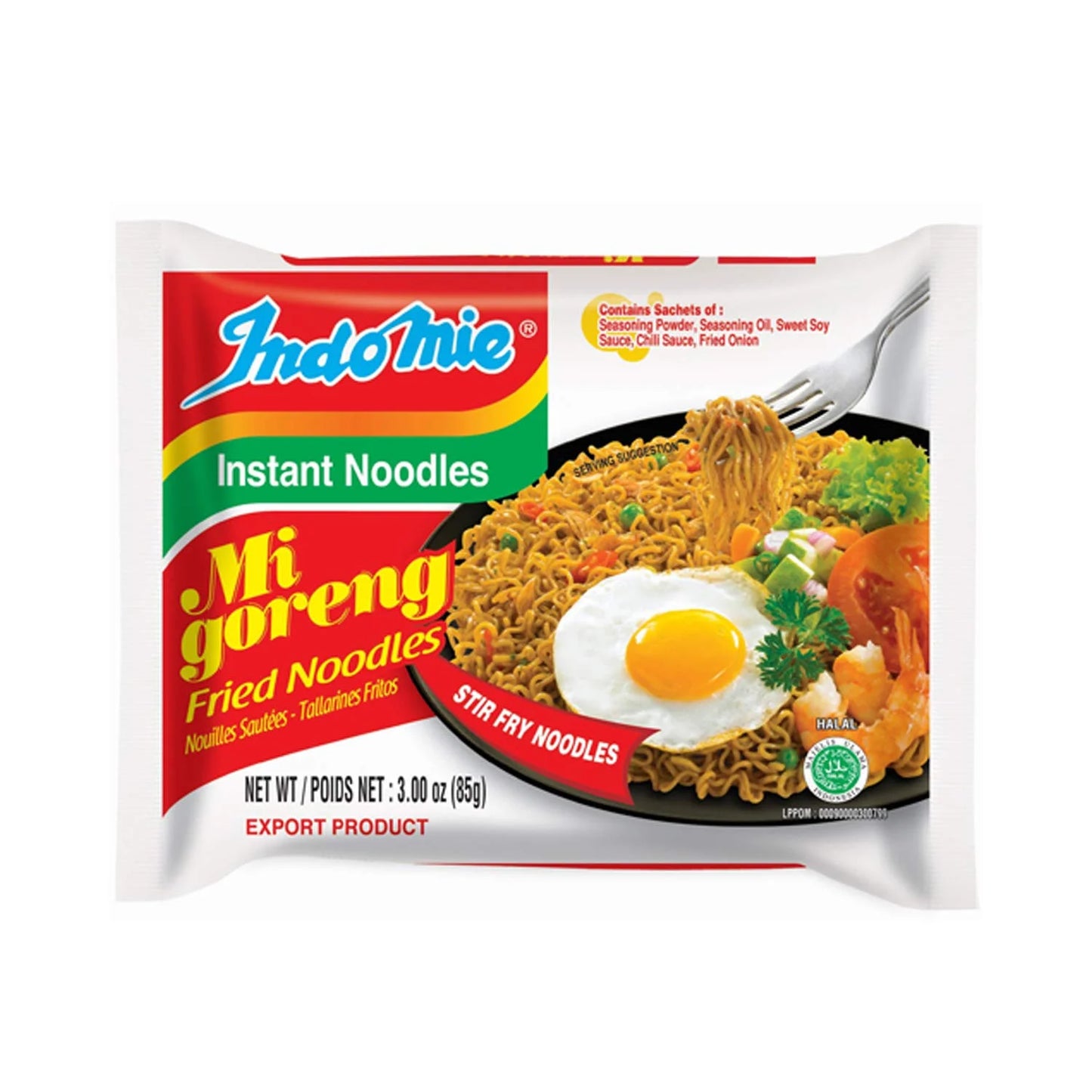 Indomie Mi Goreng Instant Stir Fry Noodles(Pack of 30)