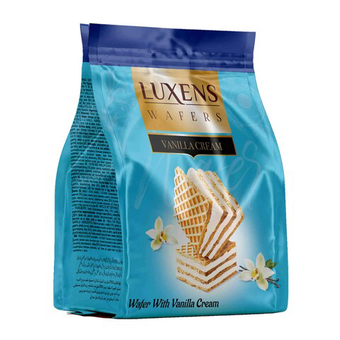 LUXENS Wafers Cubes Vanilla 250 gram (Pack of 12)
