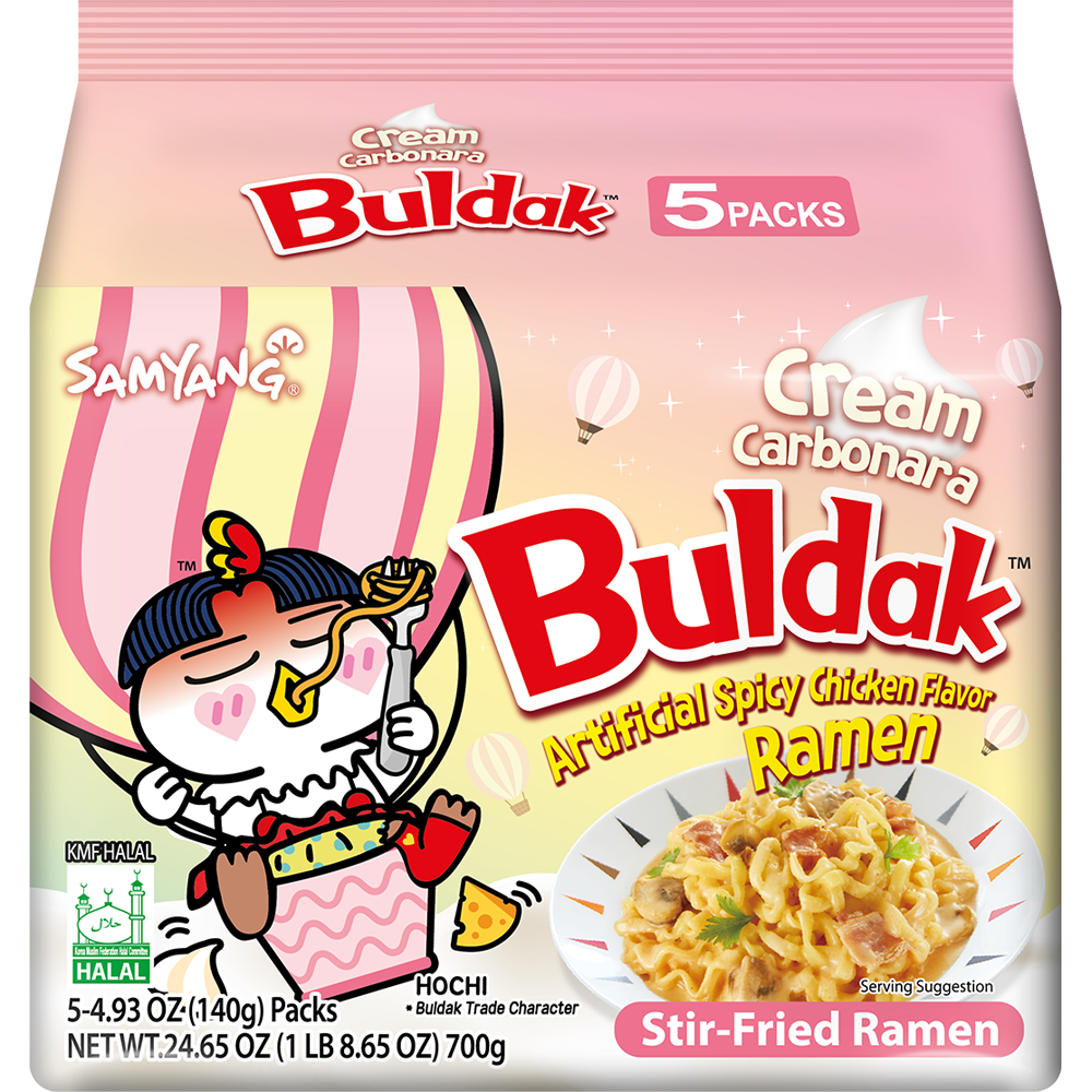 Samyang Buldak Ramen Cream Carbonara (Pack of 40)