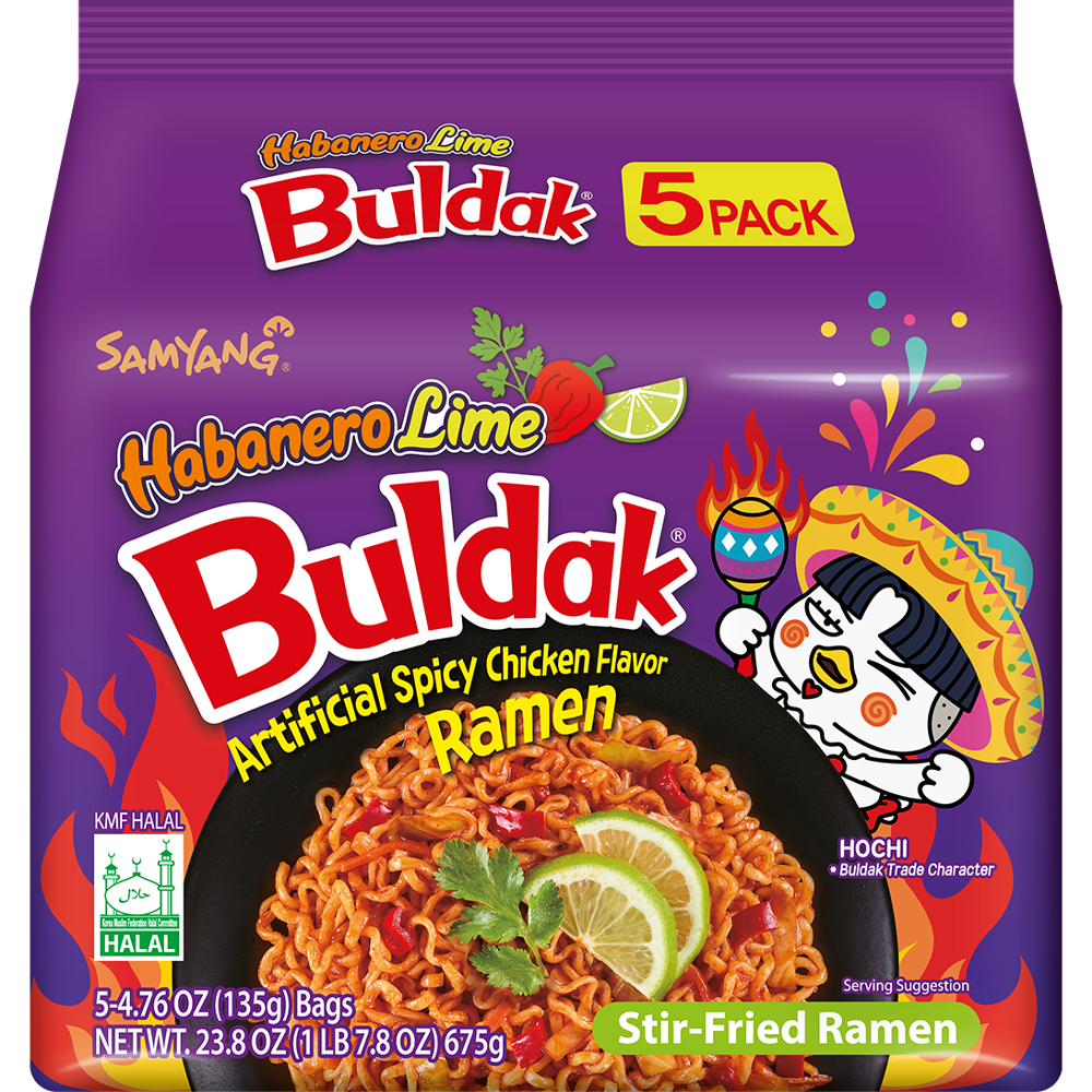 Samyang Buldak Ramen Habanero Lime (Pack of 40)