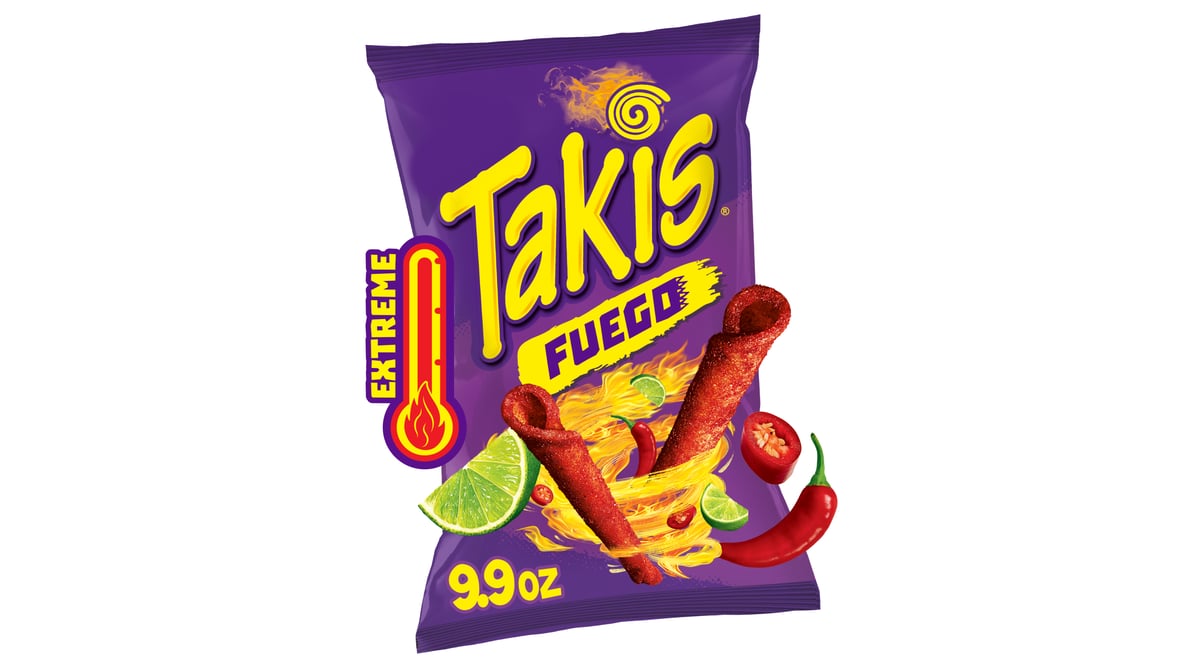 Takis Fuego 9.9 oz (Pack of 14) Hot Chili Pepper & Lime