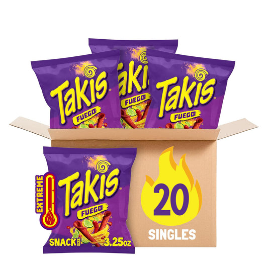 Takis Fuego 3.25 oz (Pack of 20) (