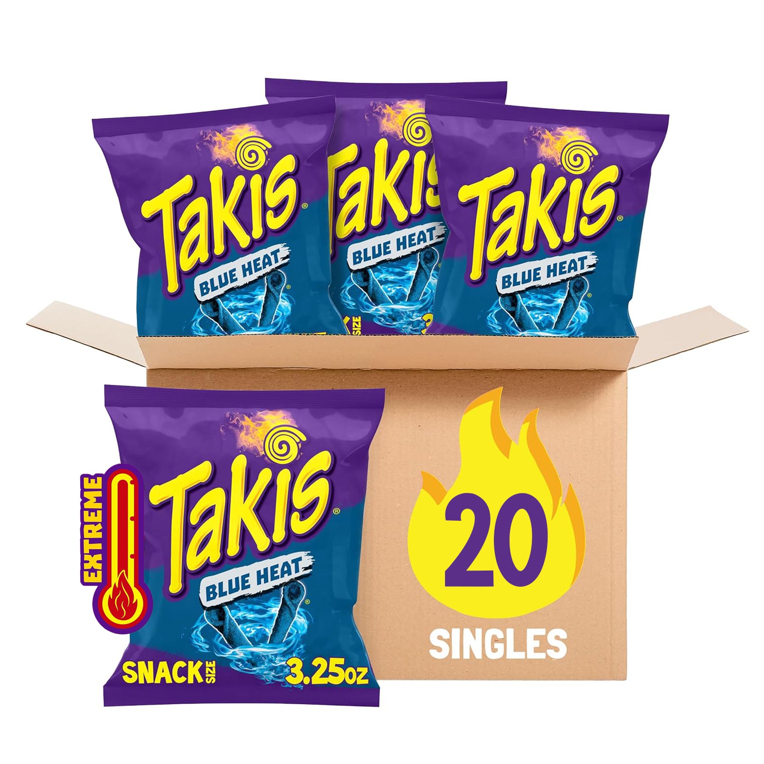 Takis Blue Heat 3.25 oz (Pack of 20) – Brafco