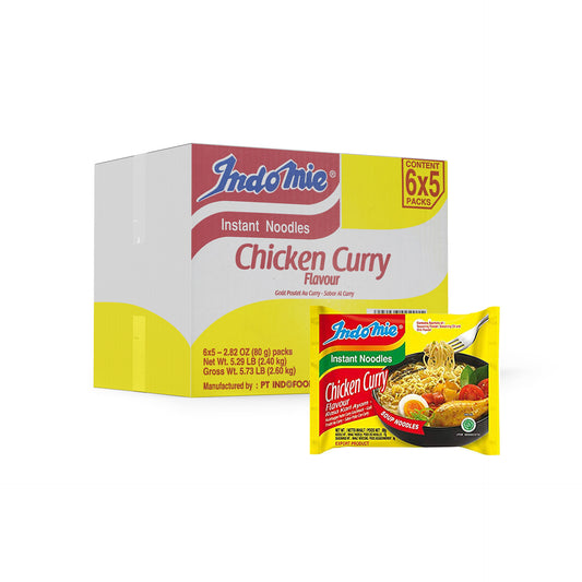 Indomie Instant Noodles, Chicken Curry Flavor (Pack of 30)