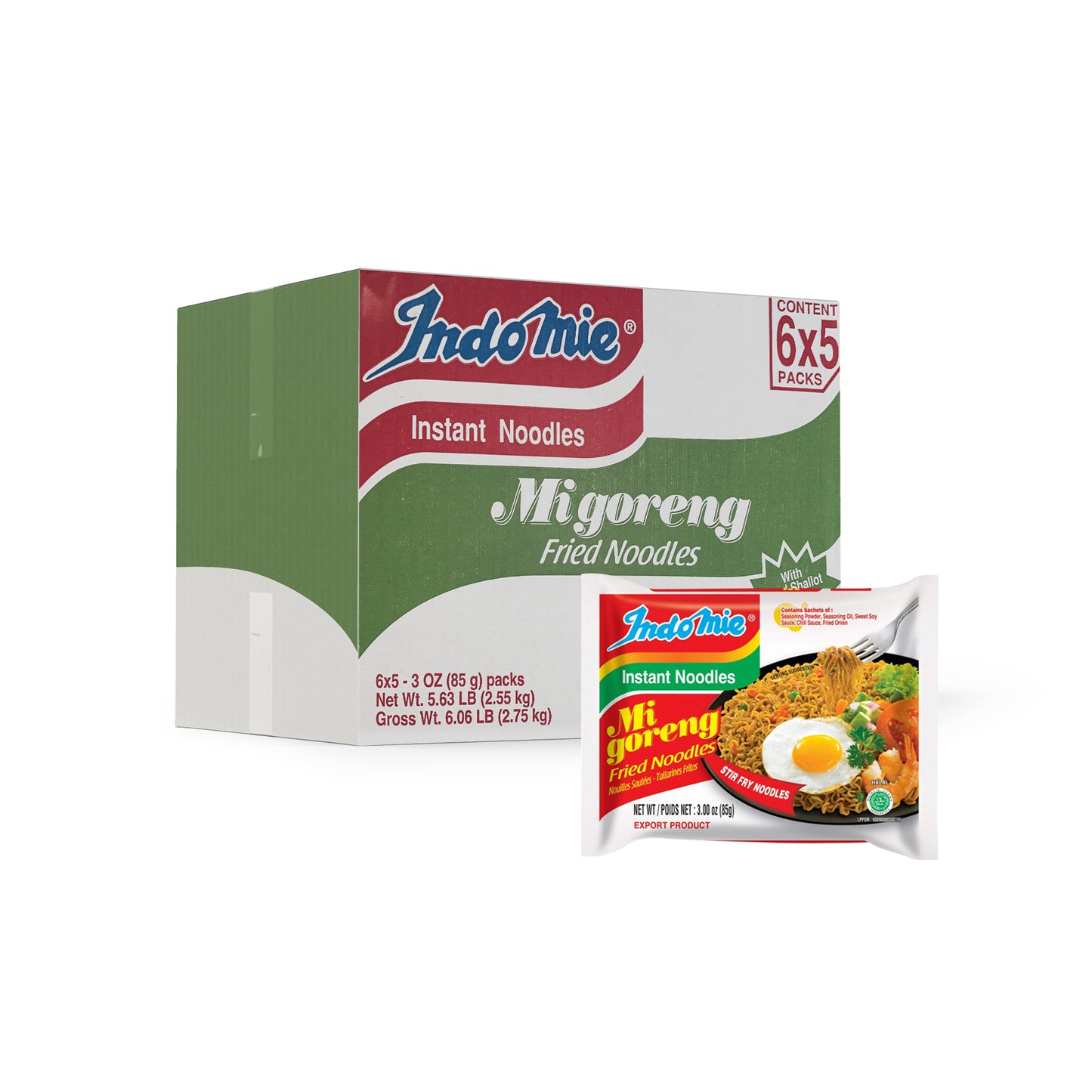 Indomie Mi Goreng Instant Stir Fry Noodles(Pack of 30)