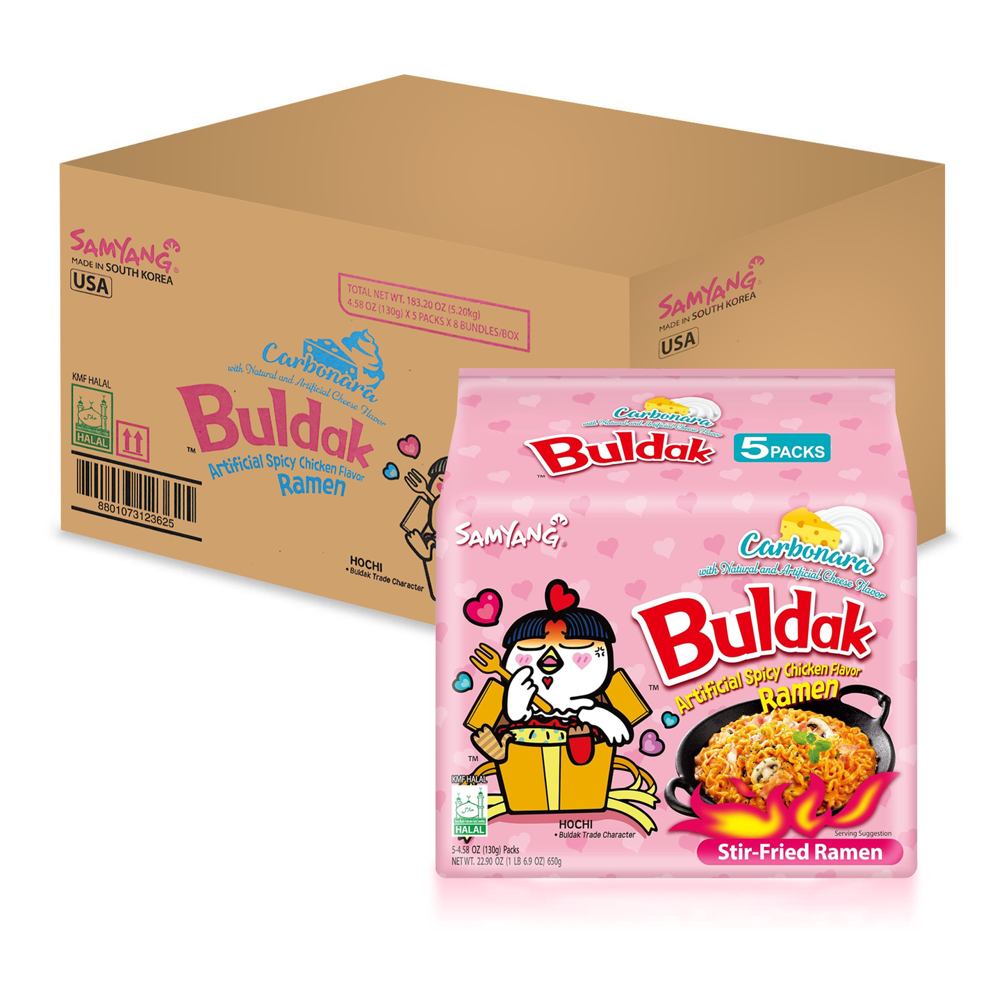 Samyang Buldak Ramen Carbonara Cheese (Pack of 40)
