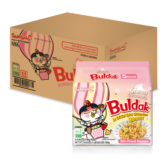 Samyang Buldak Ramen Cream Carbonara (Pack of 40)