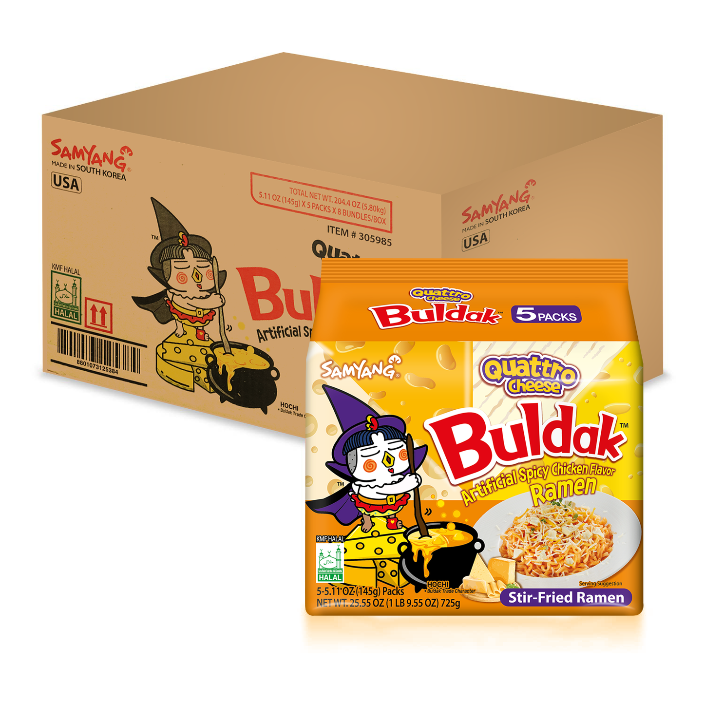 Samyang Buldak Ramen  Quattro Cheese (Pack of 40)
