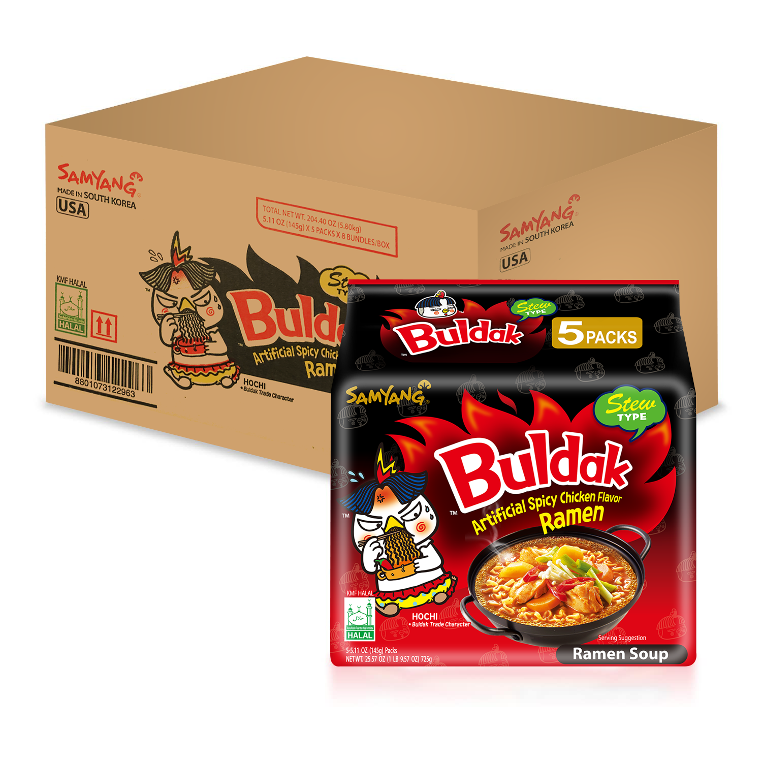 Samyang Buldak Ramen Stew Type (Pack of 40) – Brafco